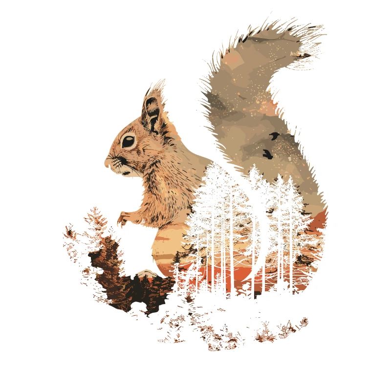 Preserve & Protect Eichhörnchen Baumhörnchen Wald