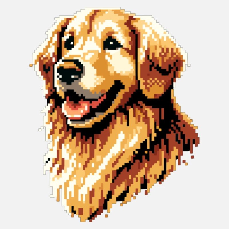 Pixel Golden Retriever
