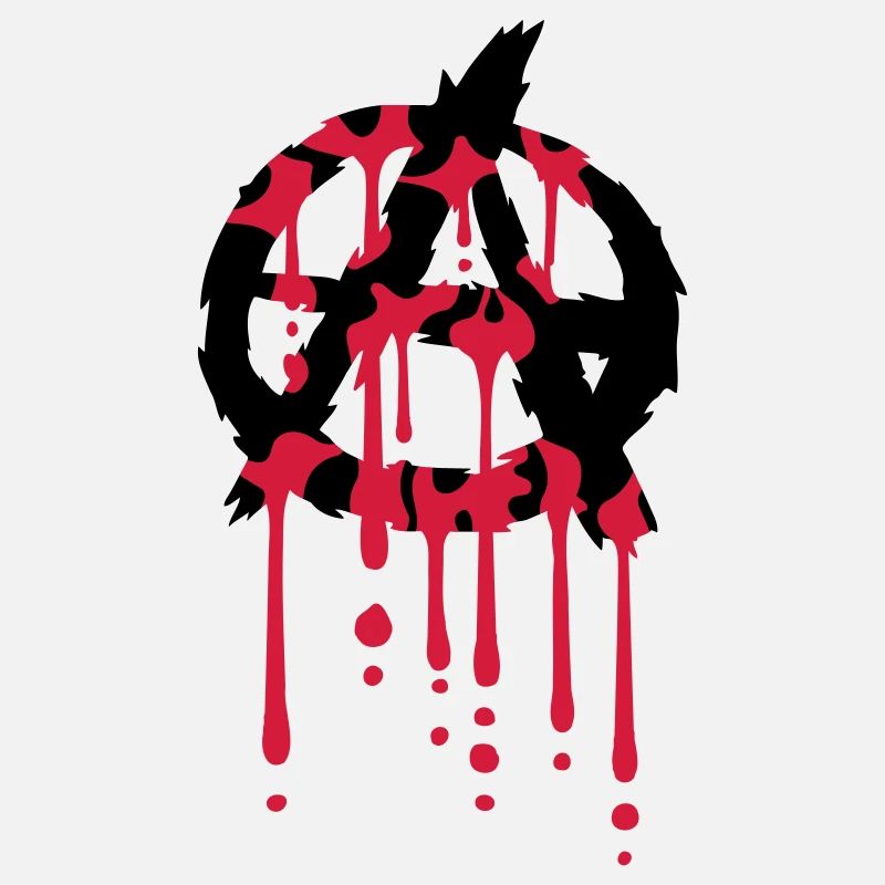 Logo Anarchie Blut Tropfen