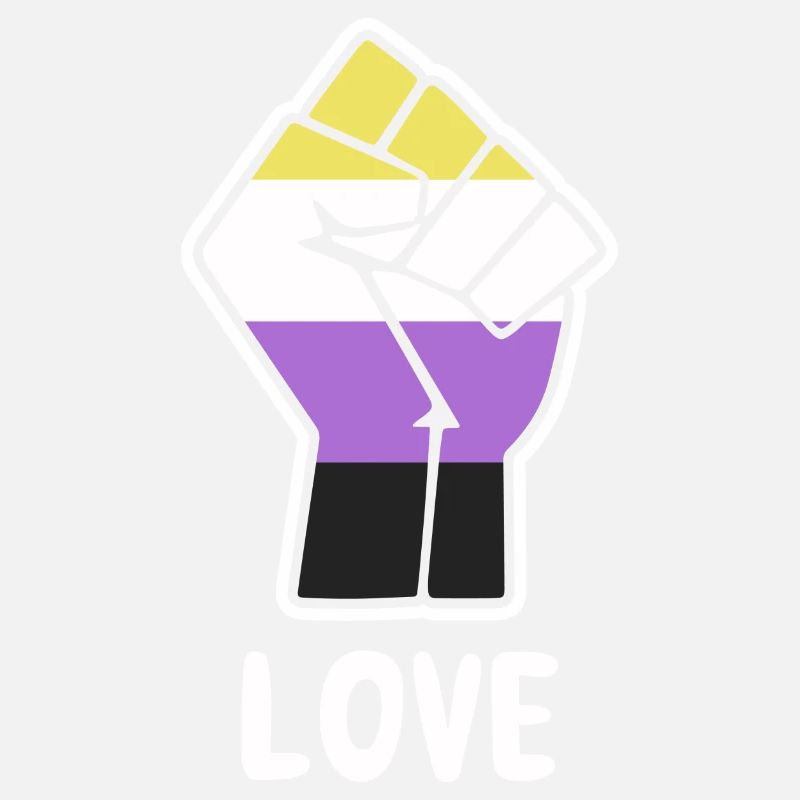 Love Nonbinary Pride Fist Design for Equality