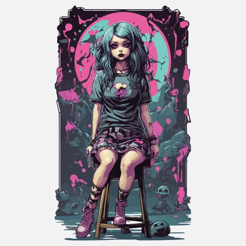 Gothic e-girl Anime Aesthetic Dark Magic
