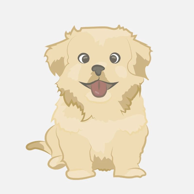 Cute dog as illustration