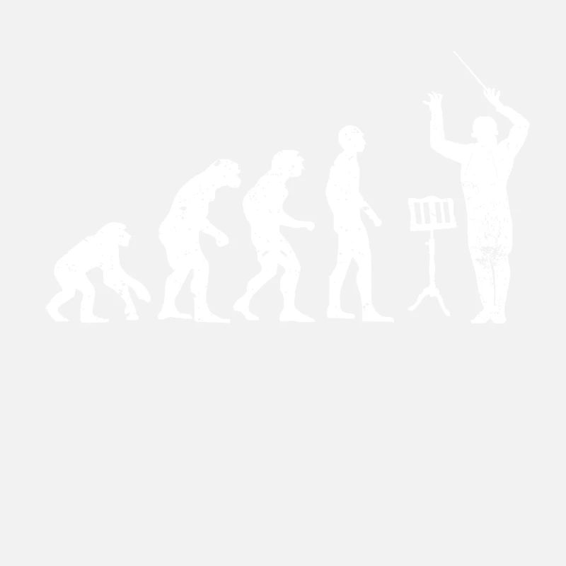 Dirigent Evolution Musiker Geschenkidee