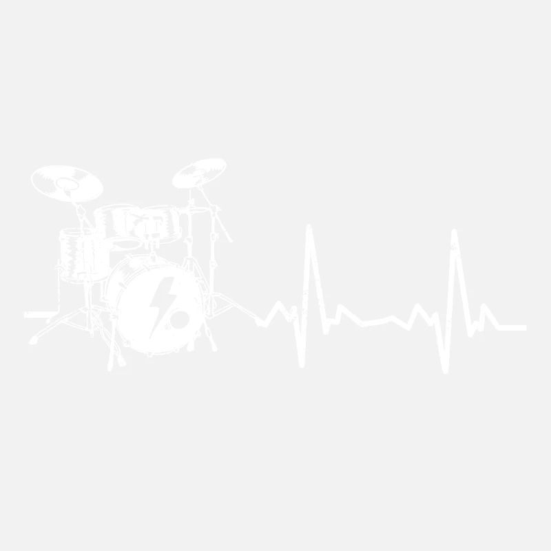 Drums heartbeat - gift idea for drummers