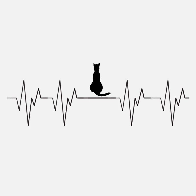 Chat Chat Heartbeat Heartbeat Animaux Amour Amour à