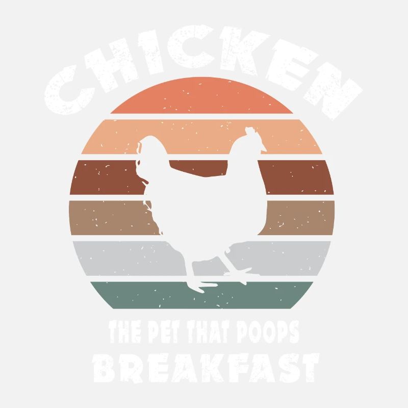 Poulet Le petit déjeuner de caca d’animal -