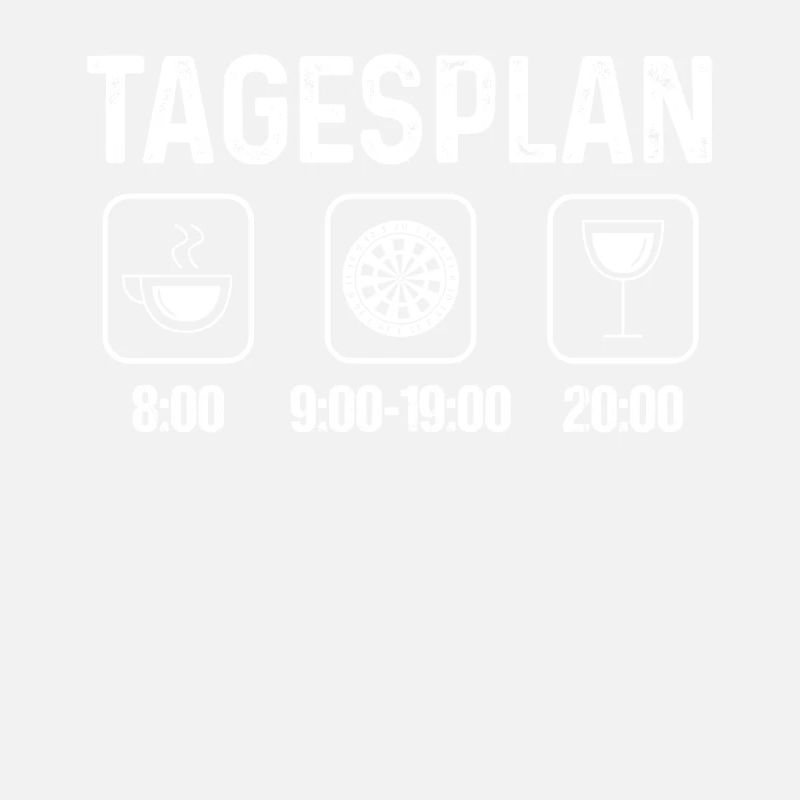 Tagesplan 1 - Dartscheibe -