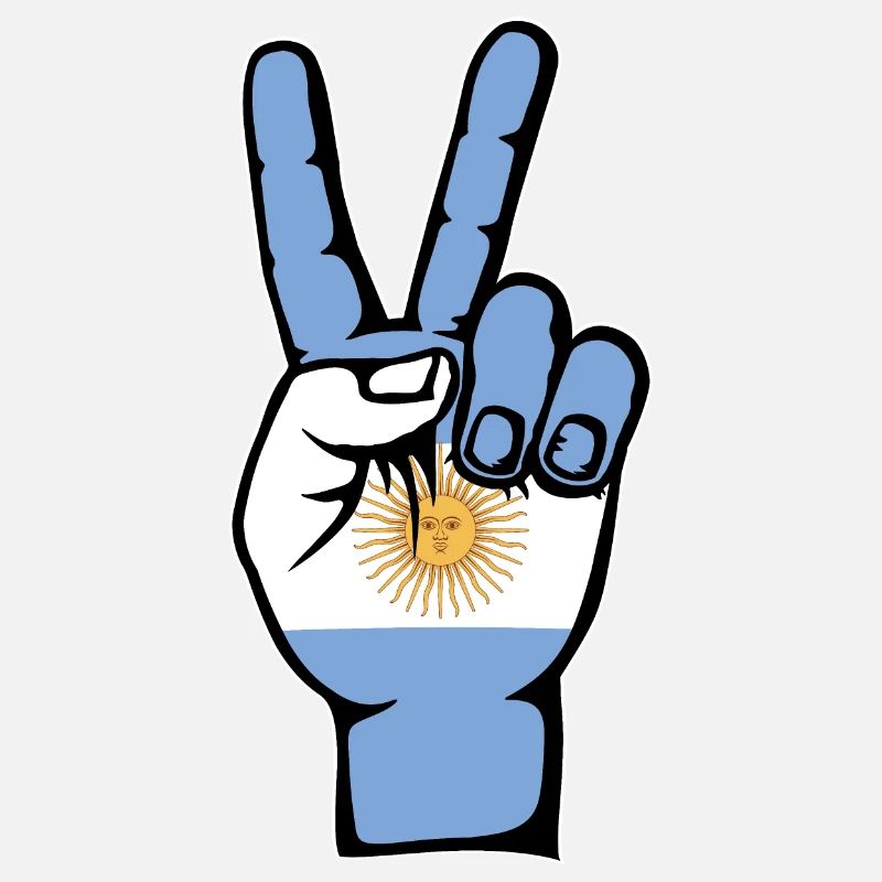 Argentinien Flagge Peace Symbol