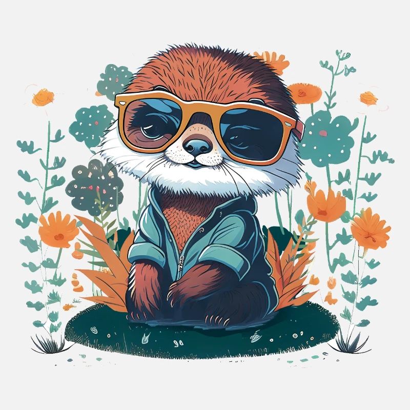 Fleurs de loutre bébé – Loutre