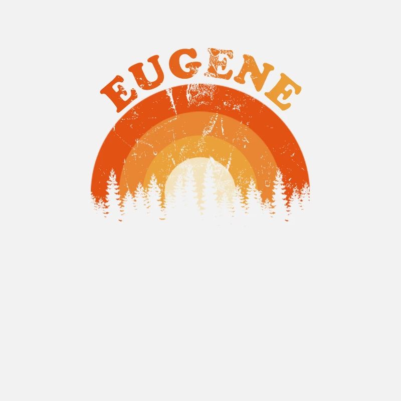 Vintage Eugene Oregon Fan Retro Cool Sunset