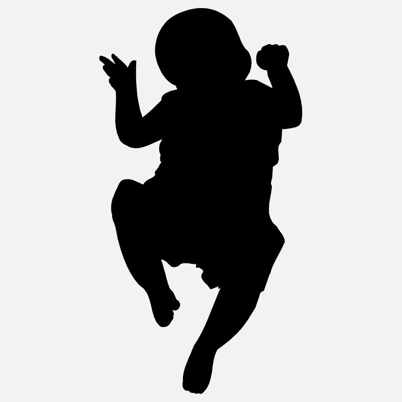 Logo image d’ombre de bébé pour l’annonce de naissance