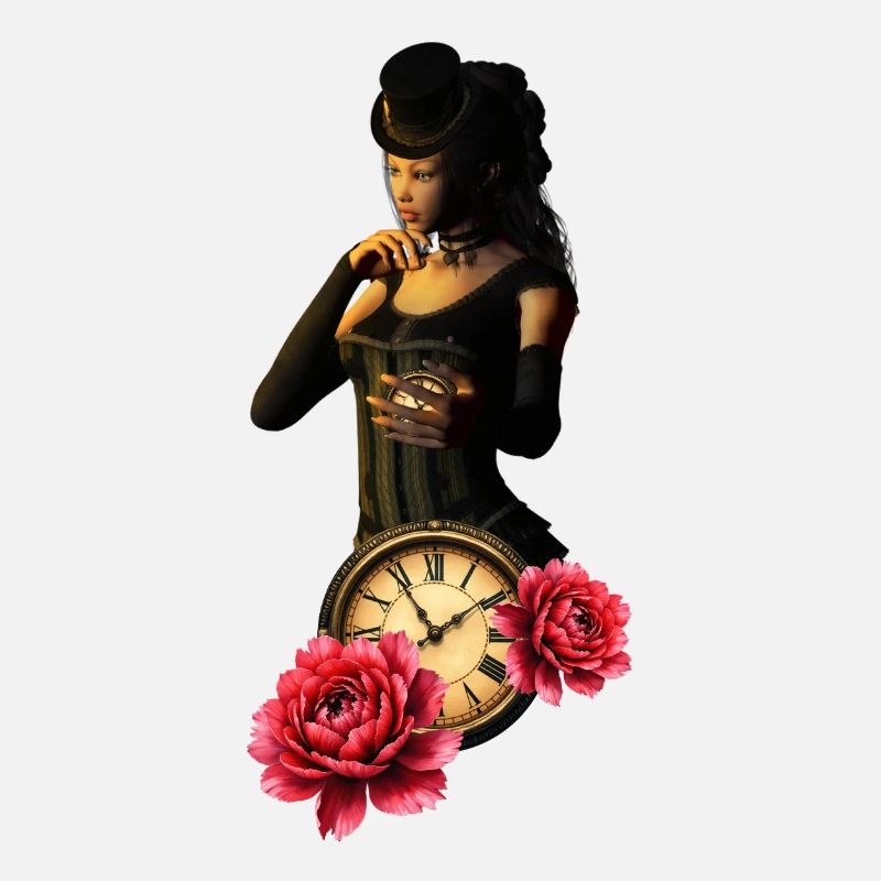 Montre Steampunk avec Roses