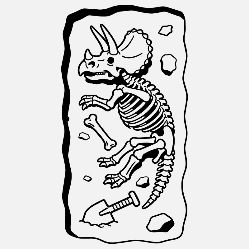 Triceratops-Knochen