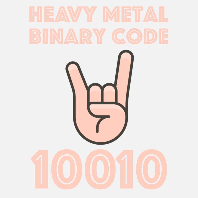 Heavy Metal Binär Code | Musik, Gitarre