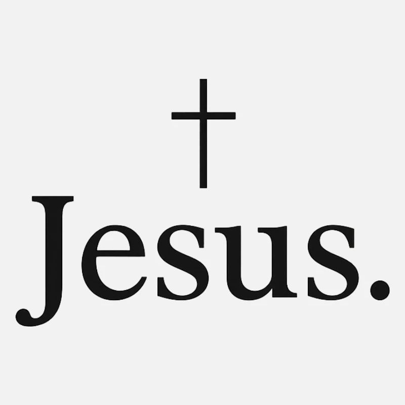 Jesus Kreuz Typografie