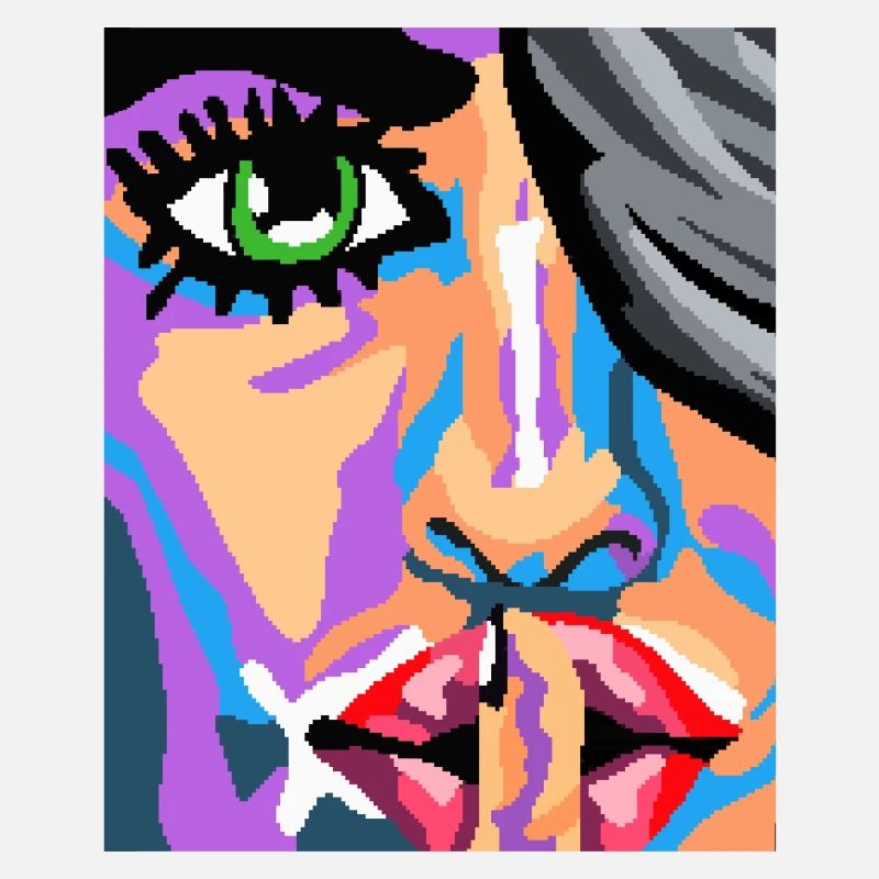 Pixel Gesicht Kunst