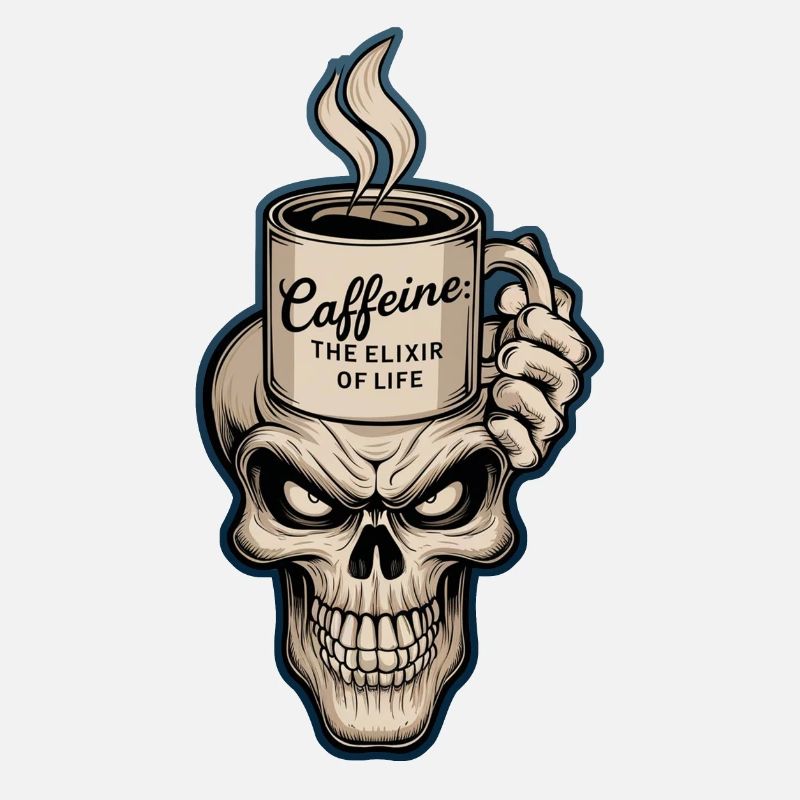 Kaffee und Schädel - Elixier des Lebens
