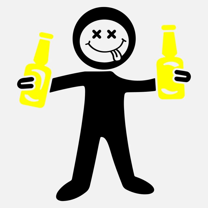 Beer stick figure
