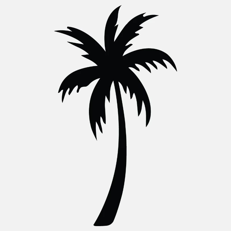 Été cadeau de la silhouette de palmier tropical