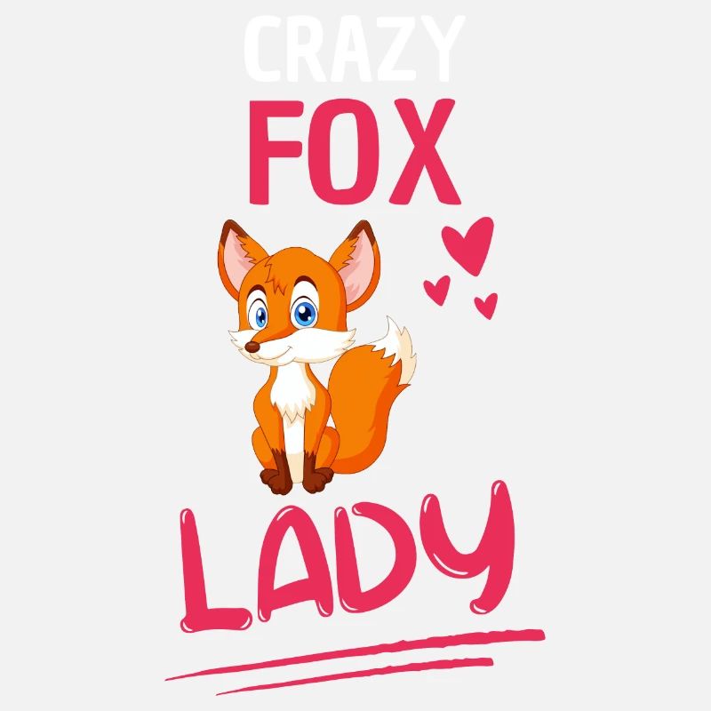Crazy Fox Lady Women Gift Forest Fox