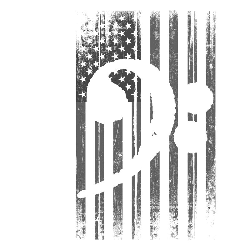 Notes de basse EADG avec drapeau américain