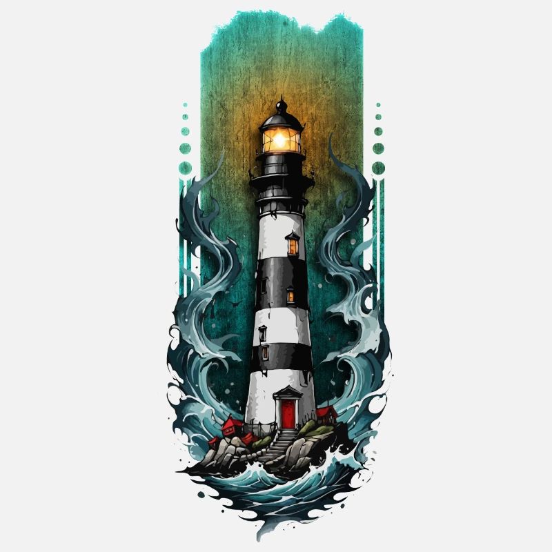 Guiding Light: Leuchtturm inmitten der Meereswellen