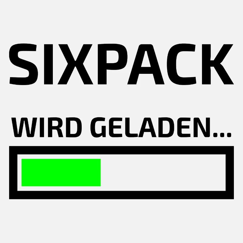 Sixpack wird geladen lustiges Workout Shirt