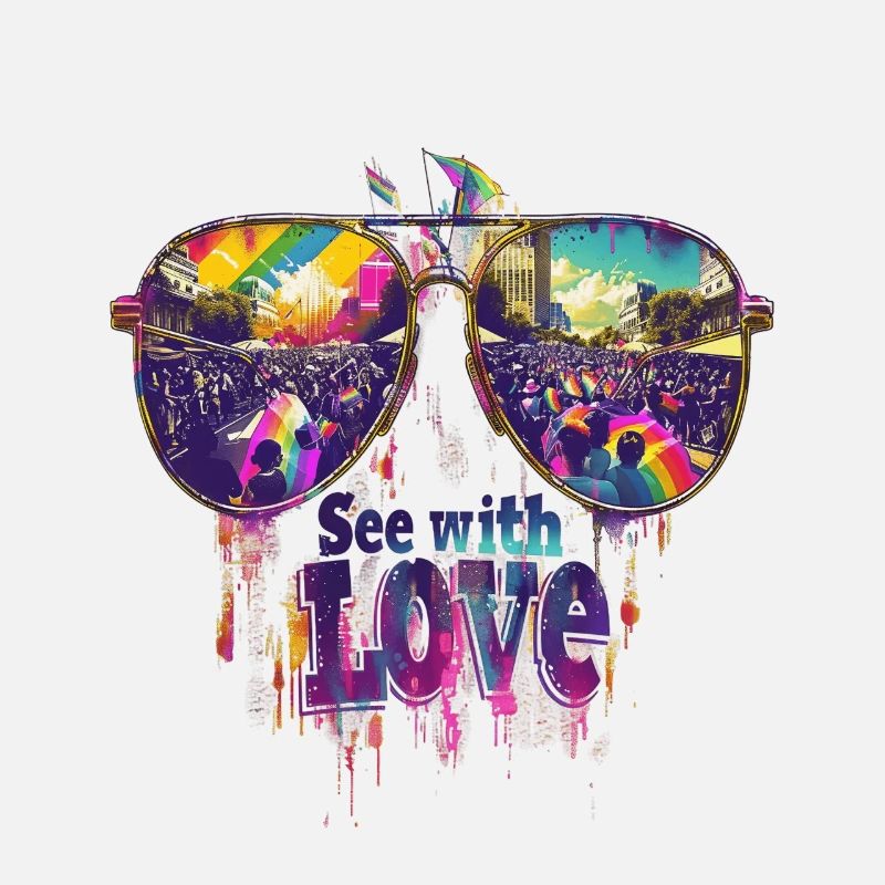 See With Love Sunglasses Reflection Design