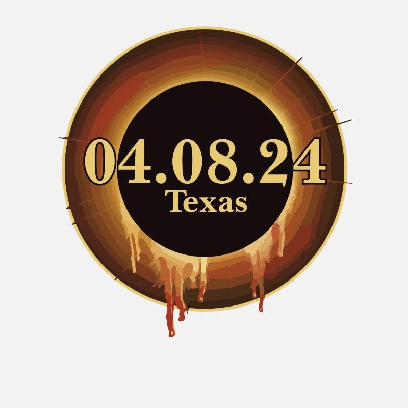 Total Solar Eclipse Path of Totality Texas April