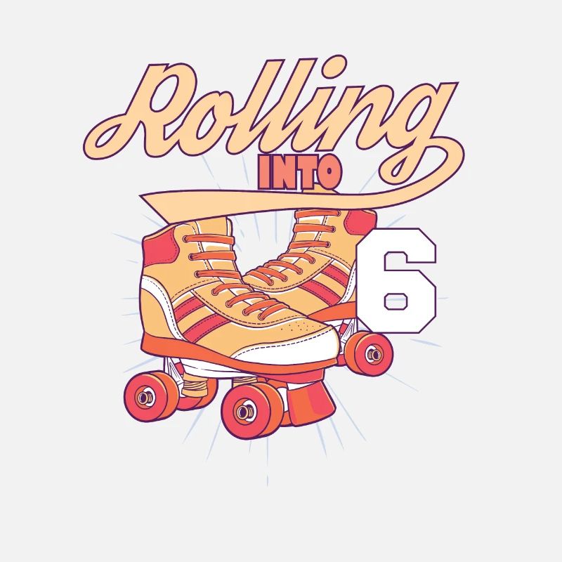 Rolling Into 6 Roller Skating Birthday Party