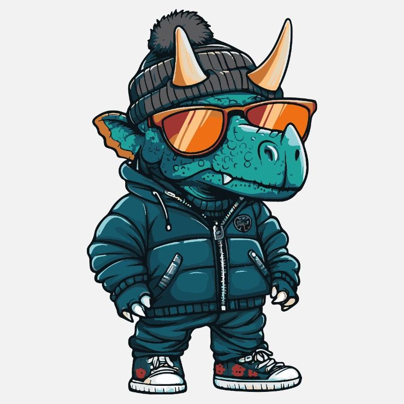 Dinosaur triceratops Cool Comic