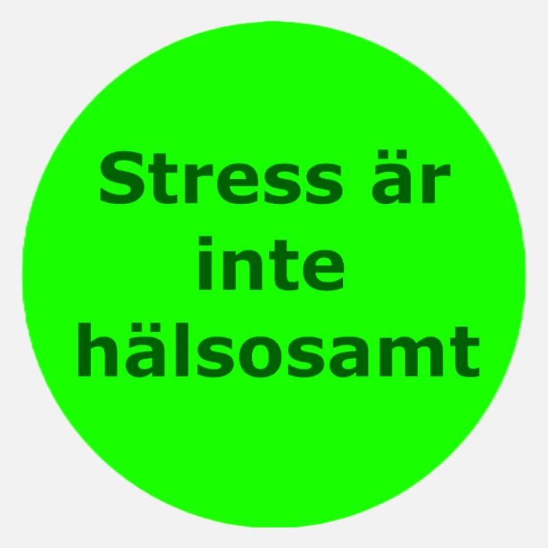 Le stress n’est pas sain (cercle vert)
