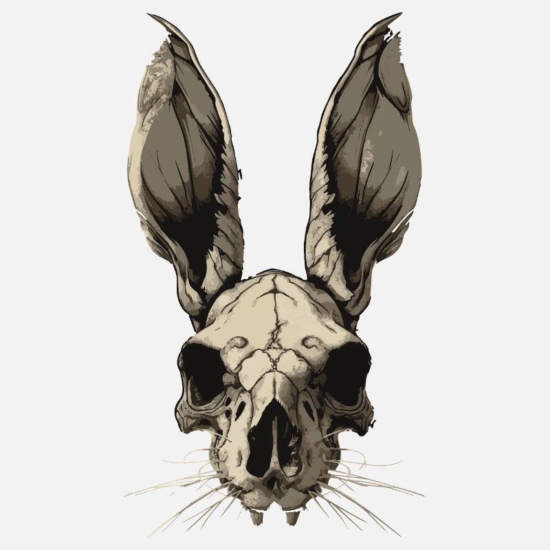 Crâne de lapin zombie