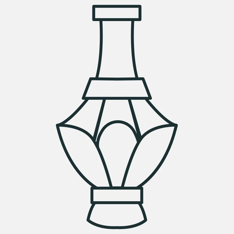 vase de maintien de fleurs sculptées