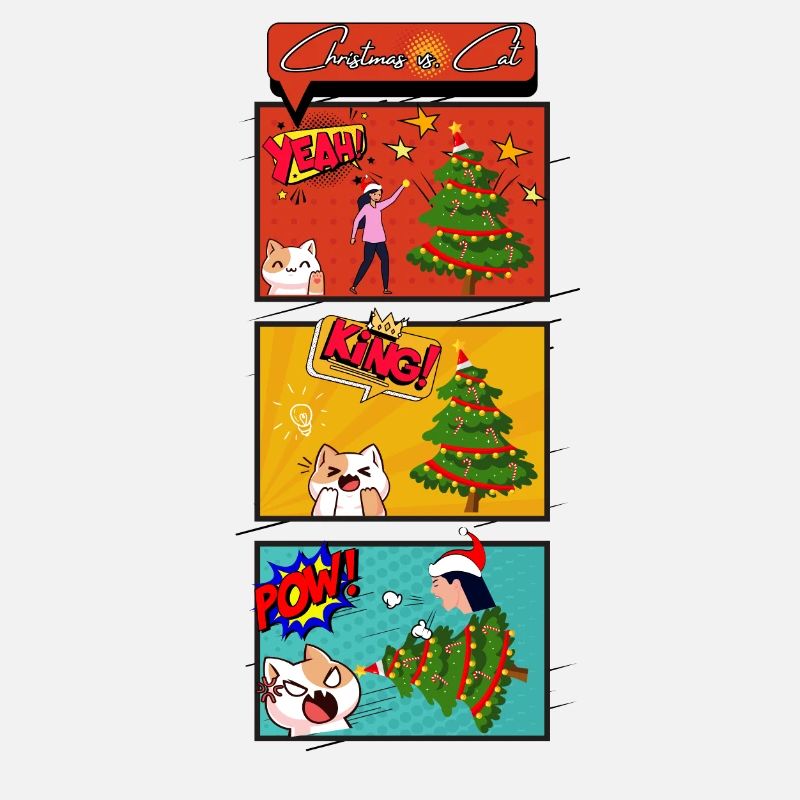 Christmas vs. Cat Comic