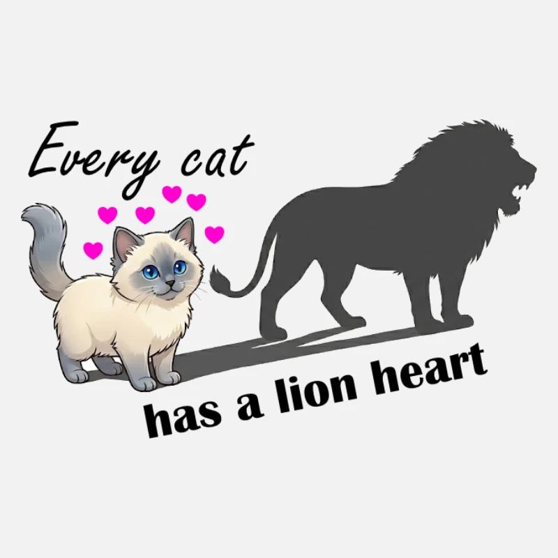 Every cat has a lion heart