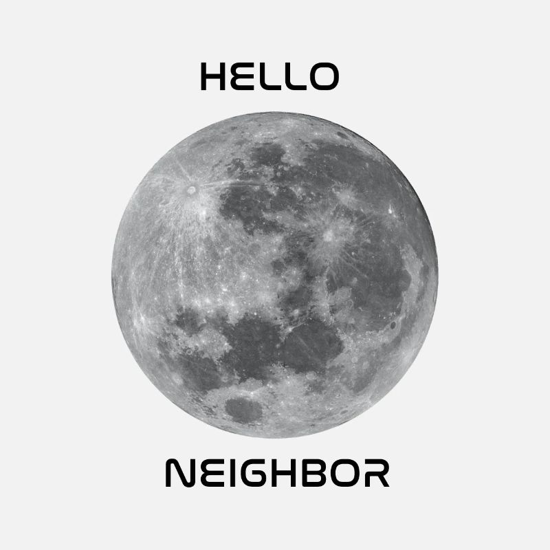Salutations à notre objet céleste le plus proche - la lune!