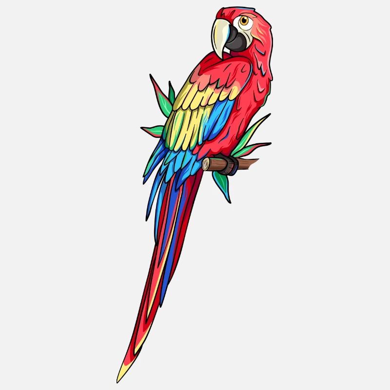 Plumes de perroquet d’ara amazone