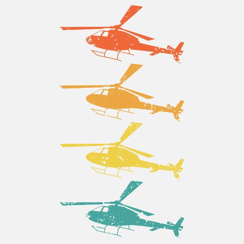 Hubschrauber Retro Geschenk