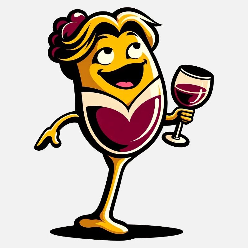 Joyeux gobelet de vin