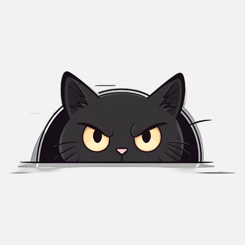 Curious Black Cat