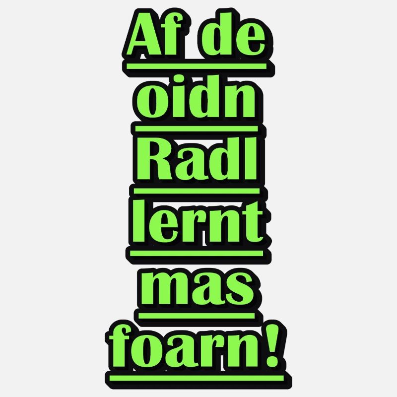 Neon Green Bicycle Learning Quote