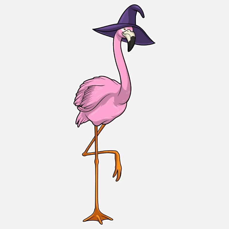 Flamingo Hexe Hut