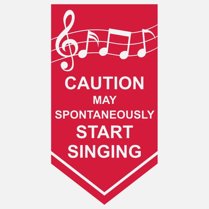 may spontaneously start singing