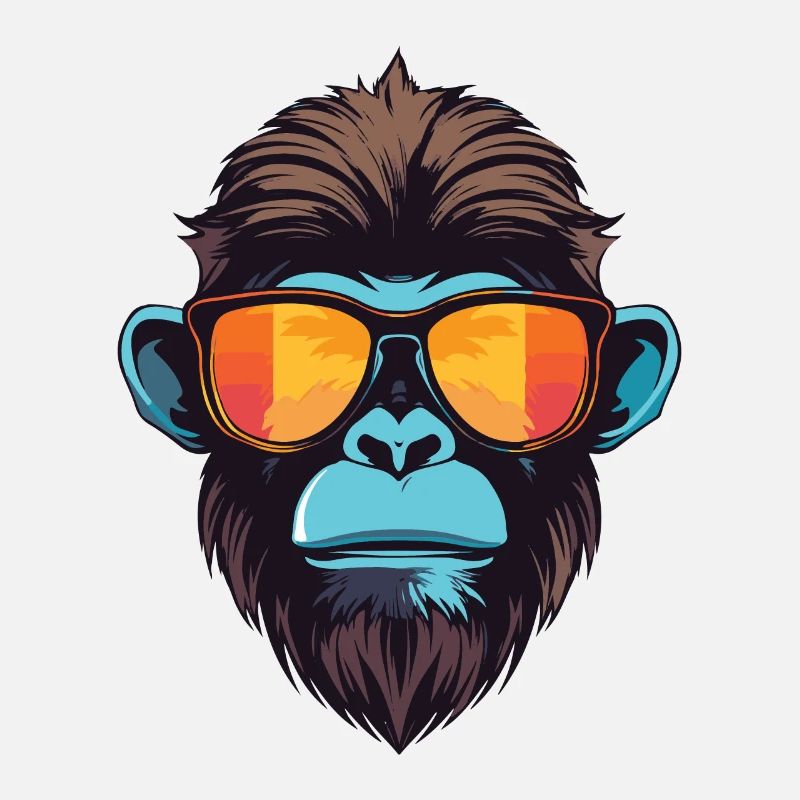 Affe Kopf Cool