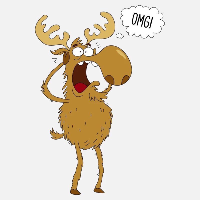 Frightened Moose