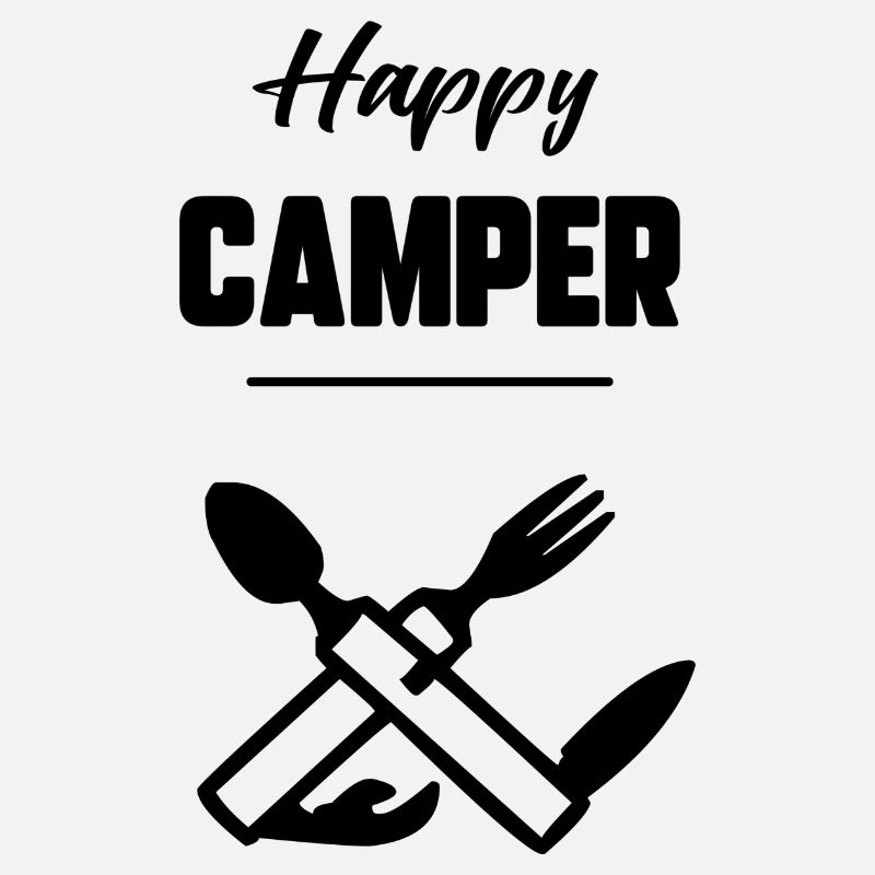 Glücklicher Camper