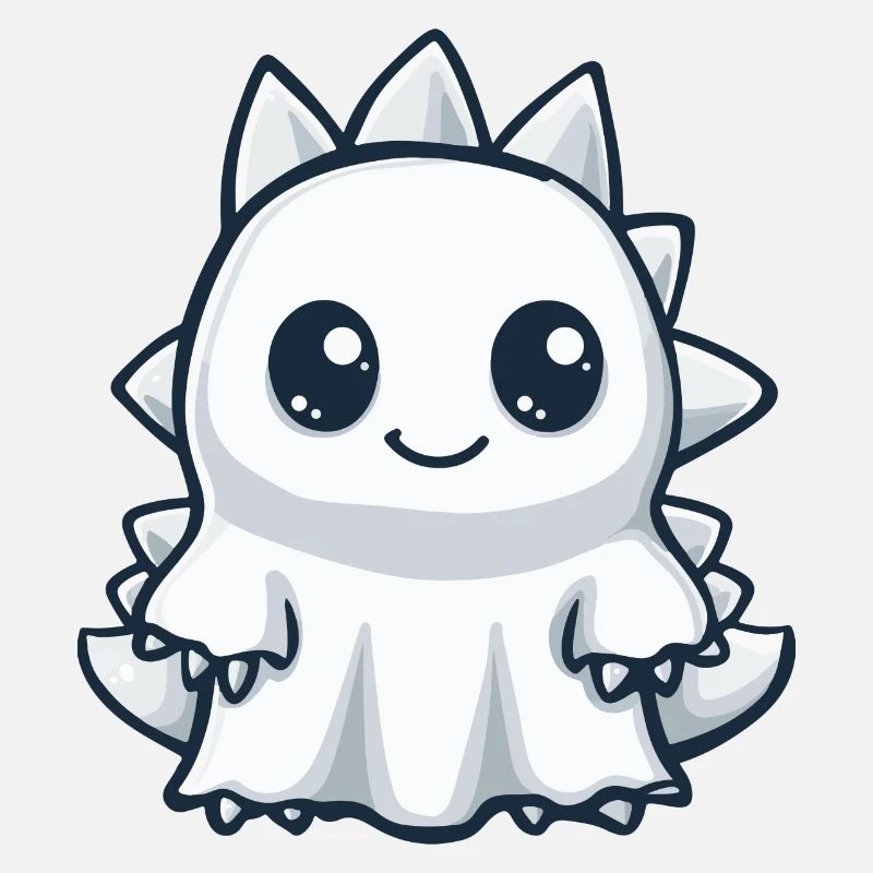 Dinosaur Stegosaurus Halloween Ghost