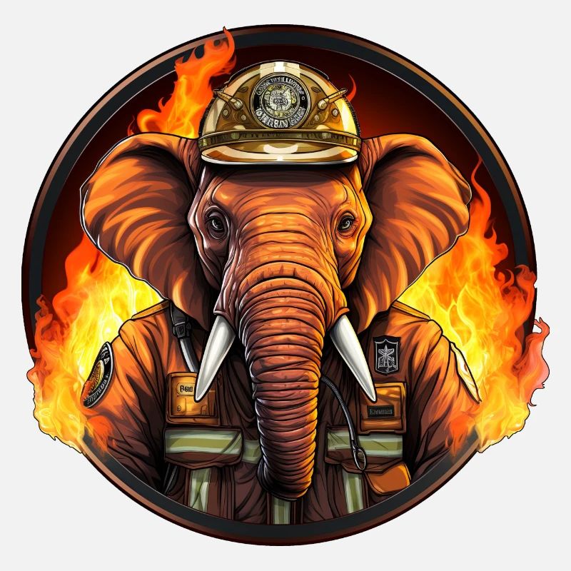 Éléphant de pompier
