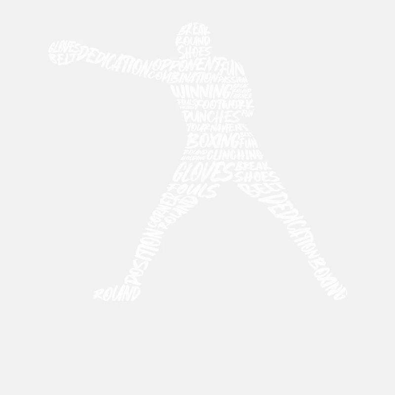 Boxe Boxe colorée Boxe Typographie Hommes Garçons Boxers
